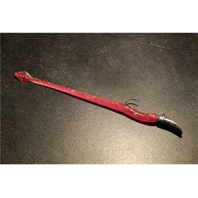 Tête bavette avec dragon lançon rose (15 cm)