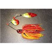 Le spinnerbait iridescent sang et or