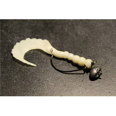 Tête football articulée avec gator blanc (7,5 cm)