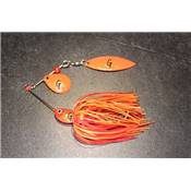 Spinnerbait rouge pailleté