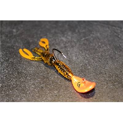 Tête pelle avec écrevisse orange (3,8 cm)