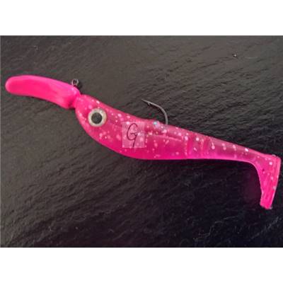 Tête bavette avec shad segmenté rose (7,5 cm)